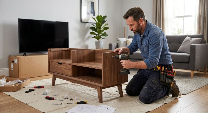 TV Cabinet Assembly in Kansas City, KS